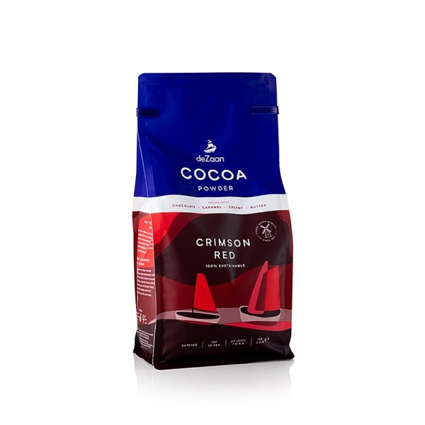 deZaan - Crimson Red Kakao Pulver schwach entölt 22-24% Fett deZaan