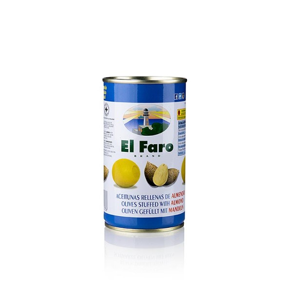 El Faro - Grüne Oliven ohne Kern mit Mandeln in Lake El Faro