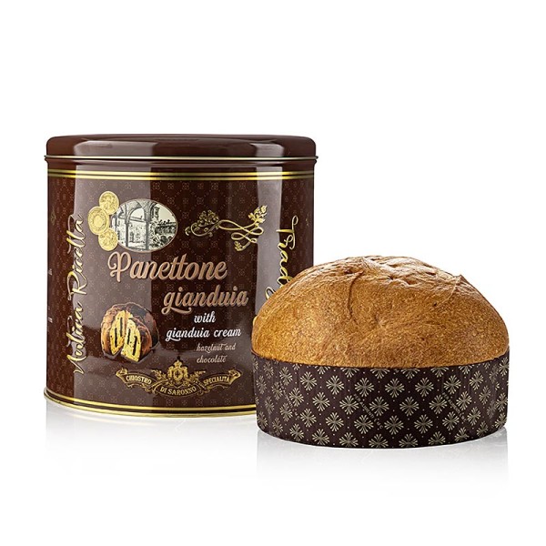 Paolo Lazzaroni - Weihnachtskuchen Panettone - Gianduia (Haselnuss & Schoko) Lazzaroni