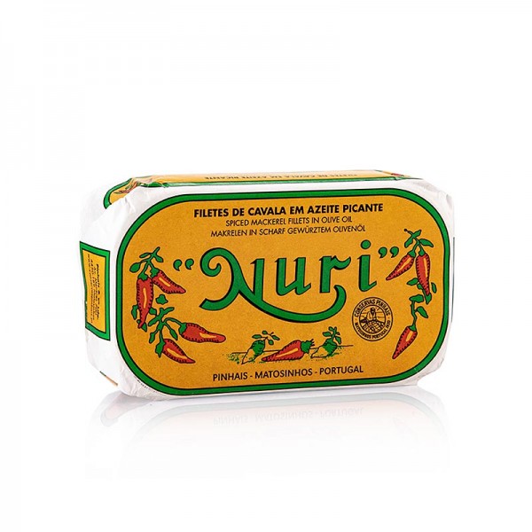 Nuri - Makrelenfilets in Olivenöl pikant 3-4 Stück Nuri (Portugal)