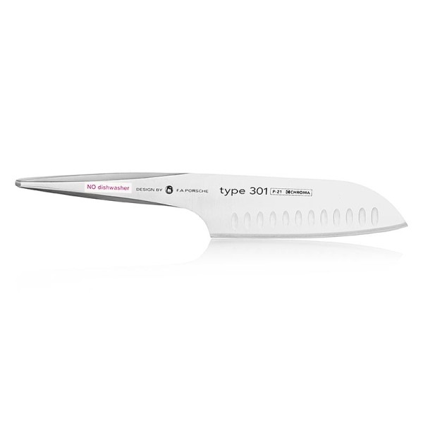 Chroma type 301 - Chroma type 301 P-21 Santoku mit Kullenschliff 18cm