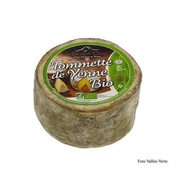 Vallée Verte - Tommette de Yenne französischer Rohmilch Schnittkäse Laib BIO