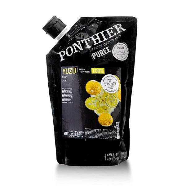 Ponthier - Ponthier Yuzu Püree ungezuckert 100% Frucht